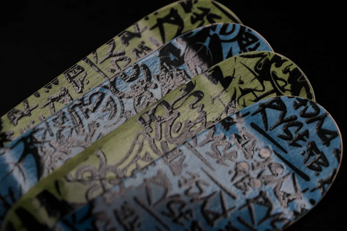 RYSE Egg Iced Out Pro Fingerboard Yellow Humpty Shape