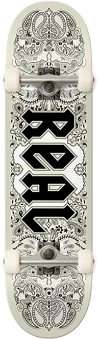 REAL BANDANA  SKATEBOARD COMPLETE 7.3