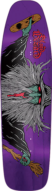 BLOOD WIZARD FLYING WIZARD SICLE SKATEBOARD DECK-9.25X32.68 ASST
