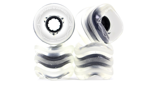 SHARK RYAN ORELL 60mm 78a CLEAR/BLK WHEELS SET WHEELS SET
