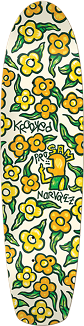 KRK NARVAEZ FLOWERS ZINGER SKATEBOARD DECK-7.75x30