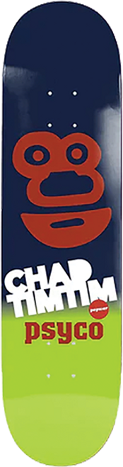 POPWAR TIM TIM TIM PSYCO SKATEBOARD DECK-7.625 RED