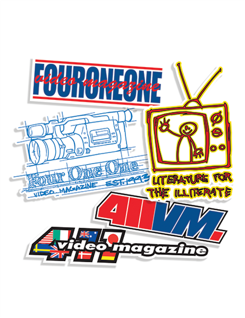 411VM LOGOS 5/PACK ASSORTED DECALS assorted
