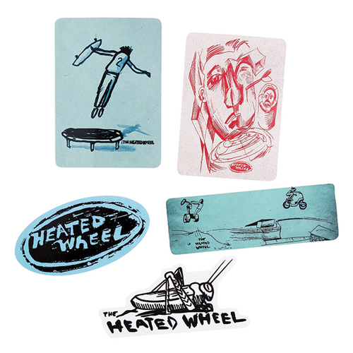 THE HEATED WHEEL 5/PK ASSORTED STICKER PACK #3