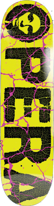 OPERA WEATHERD SKATEBOARD DECK-8.7 SAFETYYELLOW