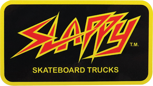 SLAPPY THROWBACK DECAL SINGLE BLACK
