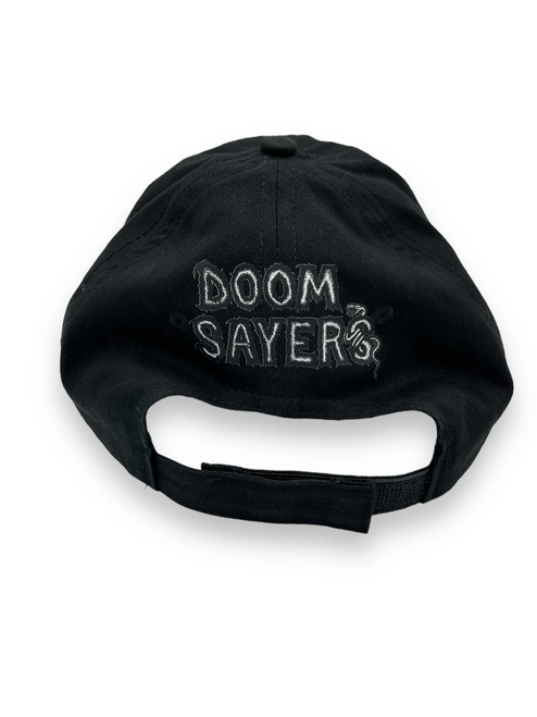Doom Sayers Up Yours Hat Black White 6panel Velc Adustable Doom Sayers Up Yours Hat Black White 6panel Velc Adustable