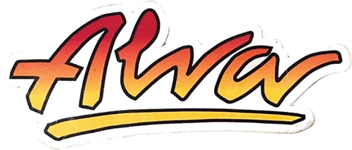 ALVA OG LOGO FADE DIE-CUT DECAL 1.5x4.5"