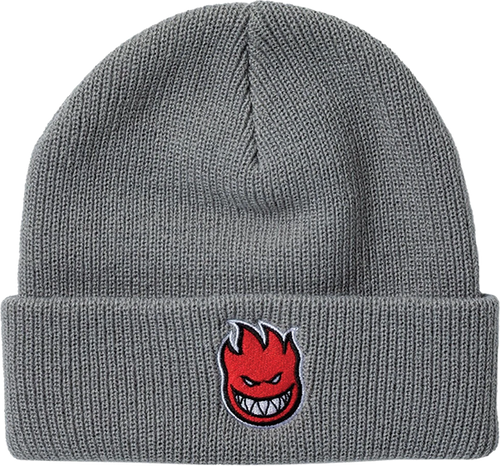 SPITFIRE BIGHEAD FILL CUFF BEANIE GREY/RED