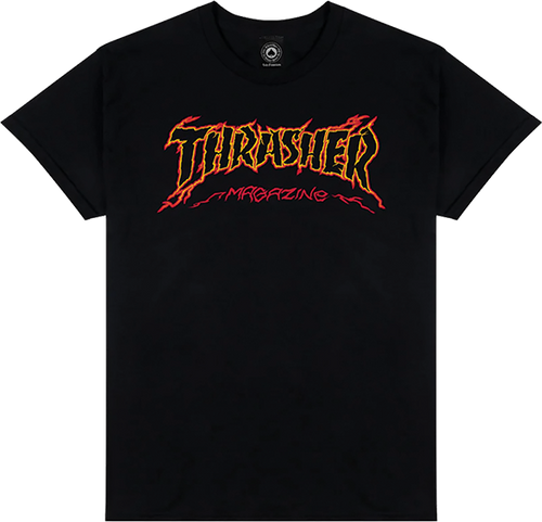 THRASHER CRACKED BY EXTEENAGER SS TSHIRT MEDIUM BLACK