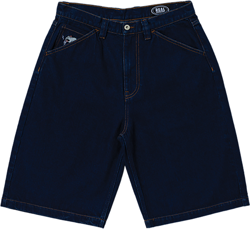 REAL STREET CLEANER DENIM SHORTS 40 DARK WASH
