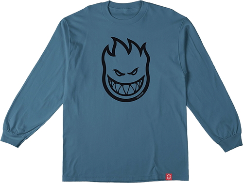 SPITFIRE BIGHEAD LONGSLEEVE LARGE INDIGO BLUE/BLK