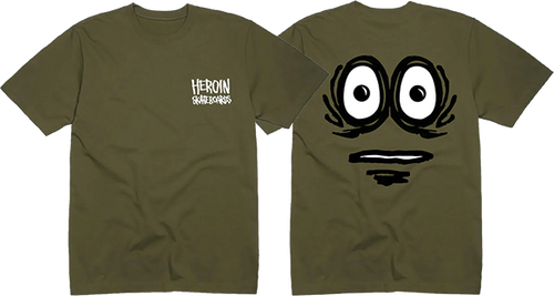 HEROIN THE PICKLE SS TSHIRT MEDIUM MILITARY GRN