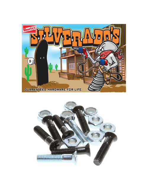 Shortys Silverados Hardware Black 1inch Phillips