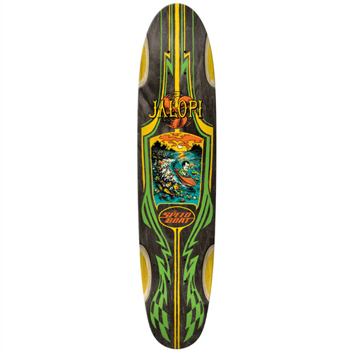 Anti Hero Jalopi Speed Boat Skateboard Deck Green Yellow 7.74 x 33.99 Anti Hero Jalopi Speed Boat Skateboard Deck Green Yellow 7.74 x 33.99