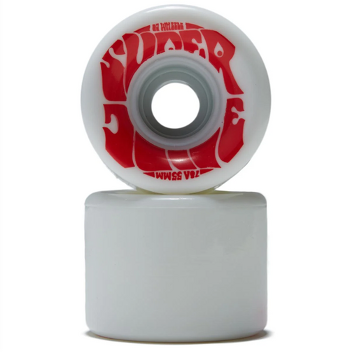 OJ Mini Super Juice Wheels White Red 55mm 78a