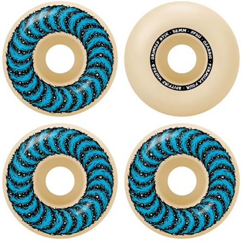 Spitfire Grimple F4 Classic Wheels Set Blue 56mm/99 Spitfire Grimple F4 Classic Wheels Set Blue 56mm/99