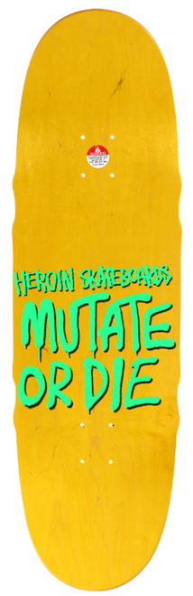 Heroin Mutant RazorEgg Skateboard Deck White Pink 9.5 Heroin Mutant RazorEgg Skateboard Deck White Pink 9.5