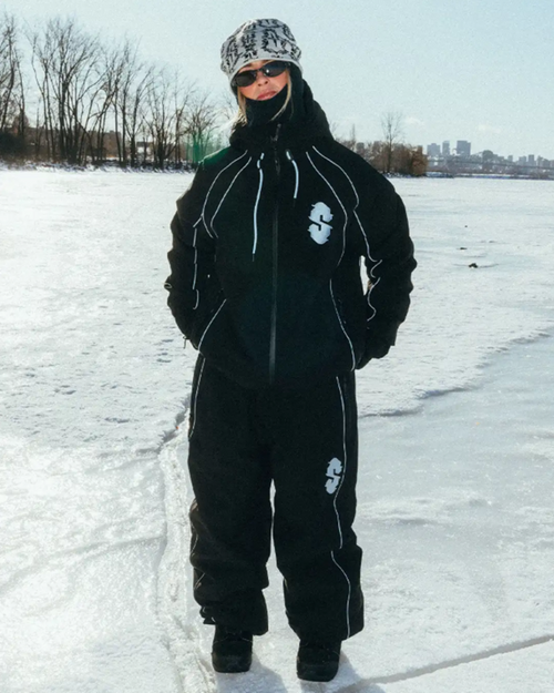 Souvenir Track Snow Jacket Mens Black