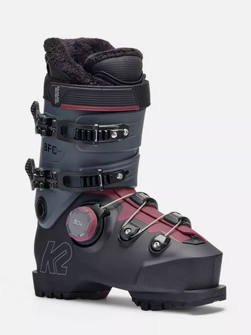 K2 BFC 95 BOA Ski Boots Womens 2026 Grey Ruby K2 BFC 95 BOA Ski Boots Womens 2026 Grey Ruby
