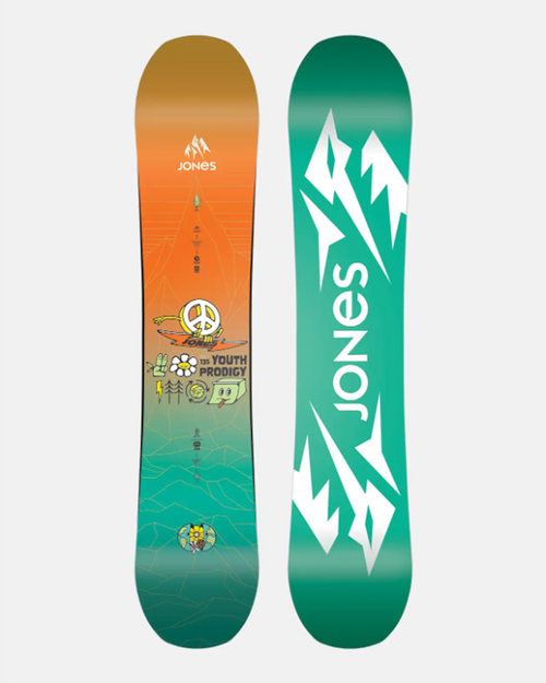Jones Prodigy Youth Snowboard 2026 Orange 125 Jones Prodigy Youth Snowboard 2026 Orange 125