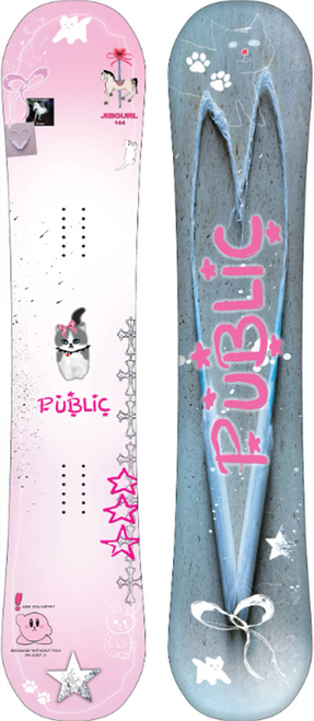 Public JibGurl Snowboard Womens 26 Pink 144