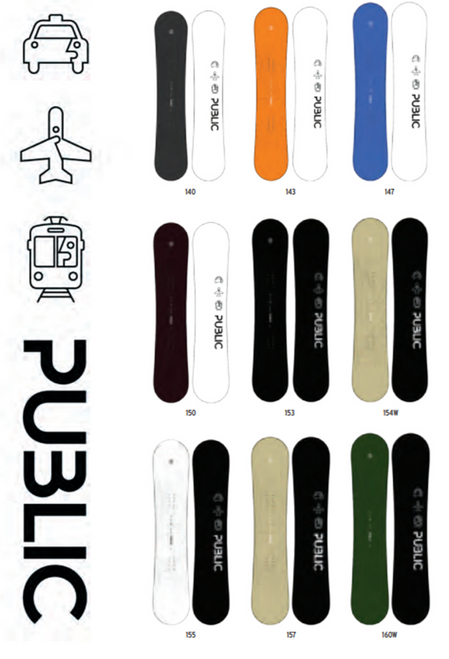 Public General Public Snowboard 26 Burgundy 150