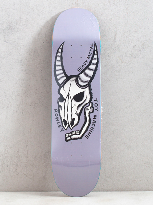 Toy Machine Rowley Heavy Metal Skateboard Deck Silver 8.75