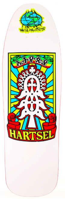 World Industries Hartsel Yout Model Skateboard Deck White 9.4375