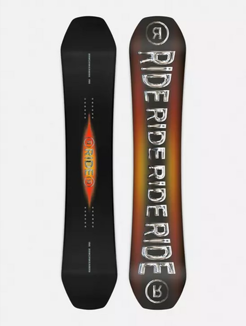 Ride Benchwarmer Snowboard 26 Black Orange 155