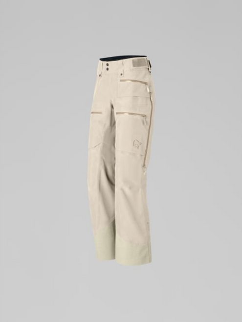 Norrona Iofoten GoreTex Womens Insulated Pants Oatmeal