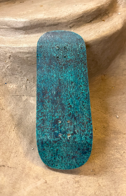 Hogget Customer Stain Fingerboard Deck Teal 33x95 Hogget Customer Stain Fingerboard Deck Teal 33x95