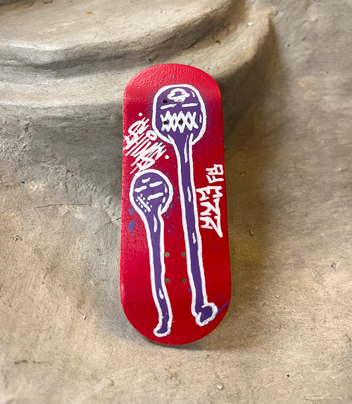 223 Shins Collab Fingerboard Deck Red 34x97 223 Shins Collab Fingerboard Deck Red 34x97