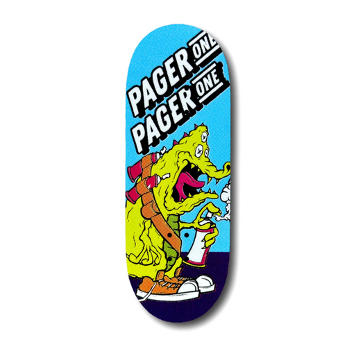 Chems Pager One Pro Fingerboard Deck Blue Mid Pro 33x96 Eggy Chems Pager One Pro Fingerboard Deck Blue Mid Pro 33x96 Eggy
