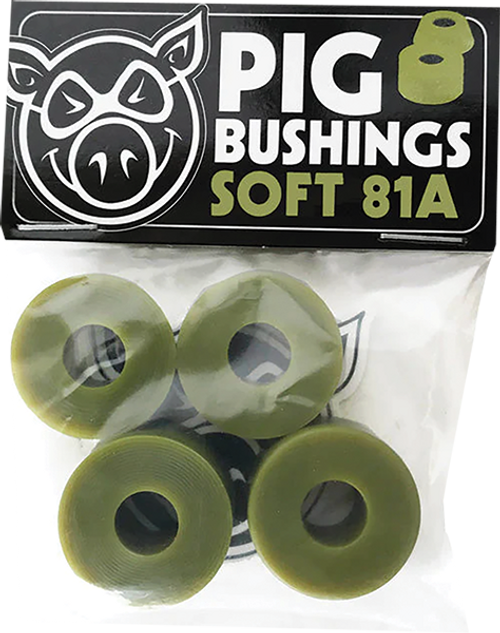 PIG BUSHINGS 81a SOFT OLIVE 2PR