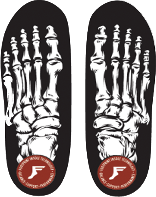 FOOTPRINT KINGFOAM ORTHOTICS SKELETON BLK 12/12.5