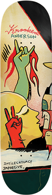 KROOKED ANDERSON THREE STAR SKATEBOARD DECK-8.38