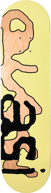 QUASI LOWERCASE SKATEBOARD DECK-8.0 YELLOW