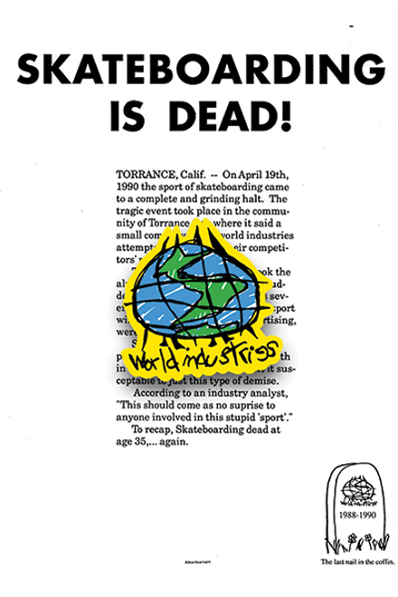 WORLD INDUSTRIES SCRIBBLE ENAMEL PIN