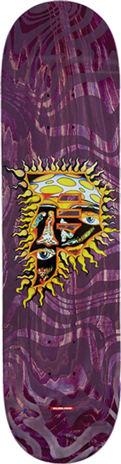 PRIMITIVE DIRTY P SUN SKATEBOARD DECK-8 PURPLE