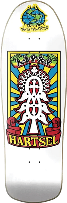 WORLD INDUSTRIES HARTSEL YOUT MODEL SKATEBOARD DECK-9.43 WHITE
