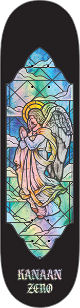 ZERO DERN STAINED GLASS SKATEBOARD DECK-8.37 ANGEL