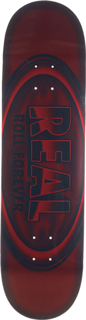 REAL OVAL DBX SKATEBOARD DECK-8.38 RED FOIL REAL OVAL DBX SKATEBOARD DECK-8.38 RED FOIL