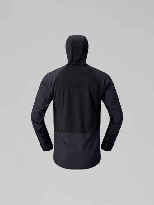 Norrona More Octa ZipHood Jacket Mens Caviar Black