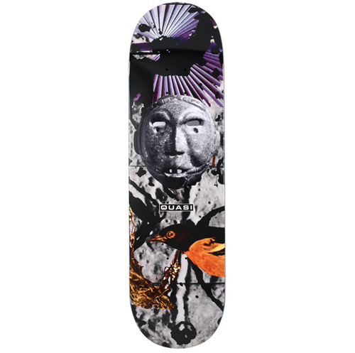 Quasi Orole Skateboard Deck Black White 8.625" x 33" WB 14.75" Quasi Orole Skateboard Deck Black White 8.625" x 33" WB 14.75"