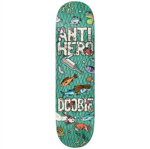 Anti Hero Doobie Catch of Day Skateboard Deck Blue 8.5 wb14.38