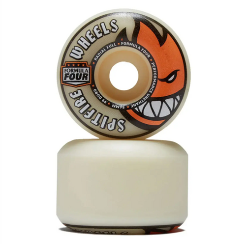 Spitfire F4 Radial Full Wheels Set Natural Orange 54/99
