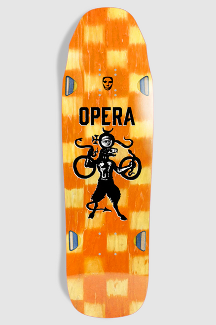Opera Checker Beast EX7 Skateboard Deck Orange 9.5 Opera Checker Beast EX7 Skateboard Deck Orange 9.5