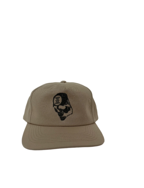 Ghostship Skull Map Hat Ivory Snapback Ghostship Skull Map Hat Ivory Snapback