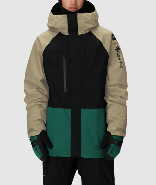 686 GoreTex Core Shell Jacket Mens Sage Color Block